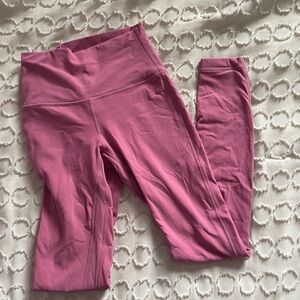Pink lululemon leggings align